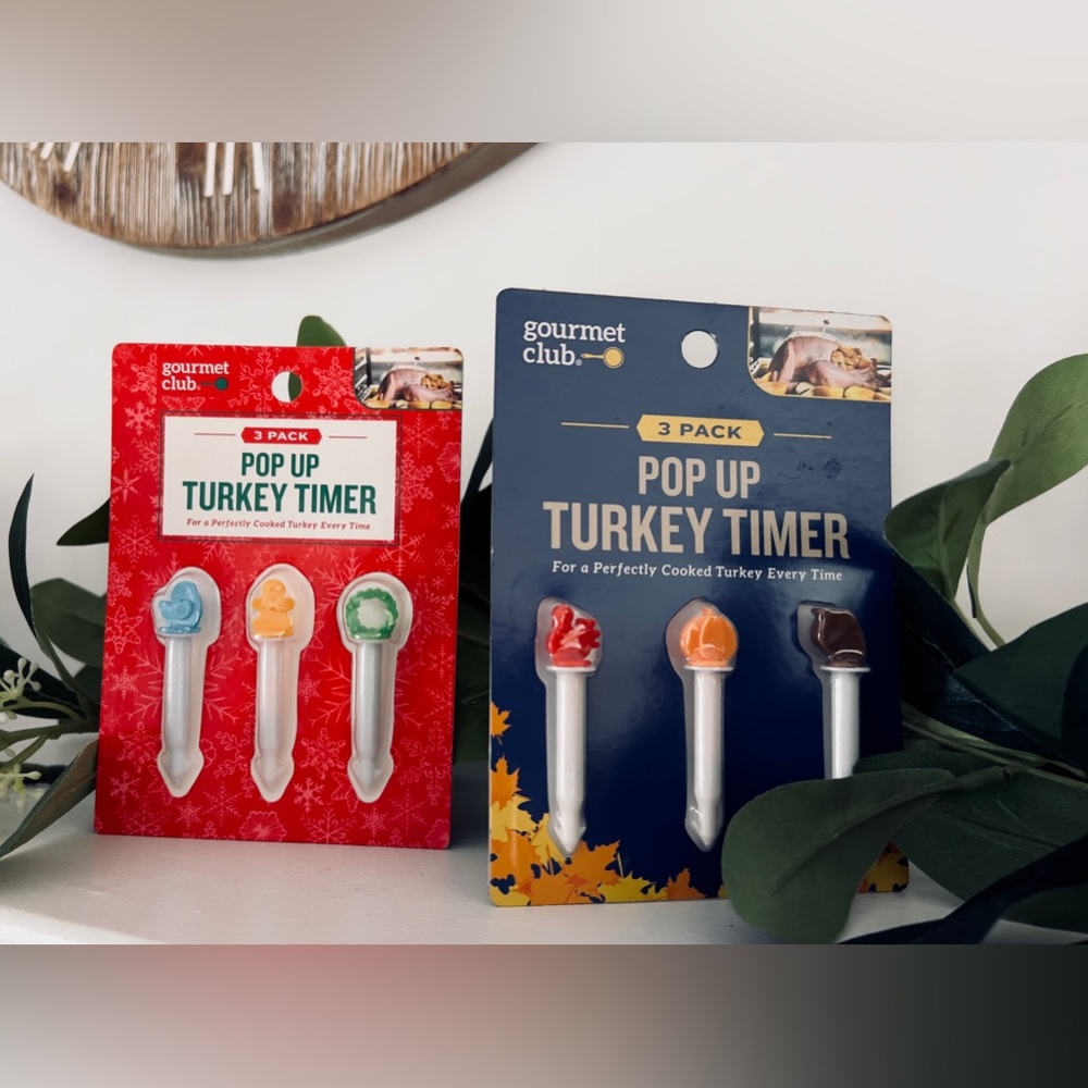 Turkey Pop Up Timers Gourmet Club Lot of 2 packs - 6 Timers Total NEW Sealed